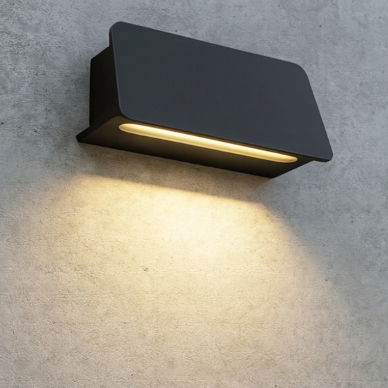 Maytoni trupp applique da esterno led 3000k ip54 luce verso il basso