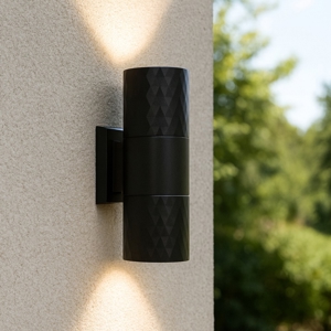 Maytoni bowery applique da esterno decorata ip54 nera