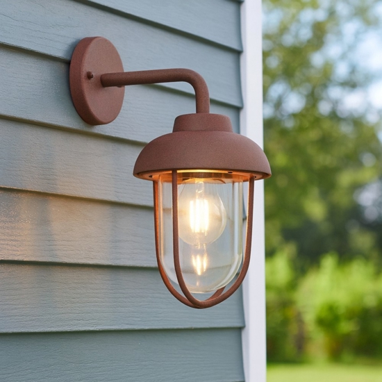 Applique da esterno ruggine marrone Applique da esterno ruggine marrone