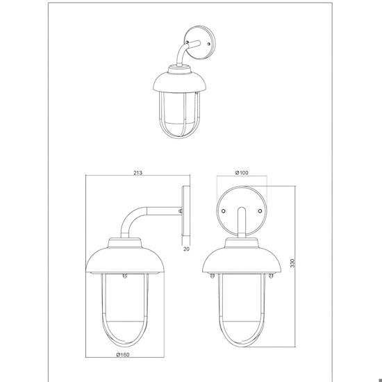 Applique da esterno ruggine marrone Applique da esterno ruggine marrone