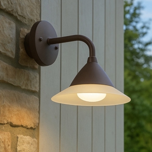 Applique esterni marrone moderna 20w 4000k fp
