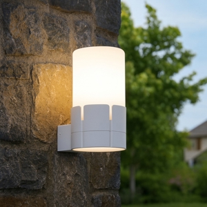 Applique bianco per esterno moderna
