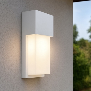 Isyluce bianco applique da esterno moderna