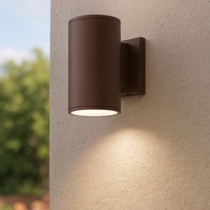 Gea luce applique da esterno cilindro ruggine