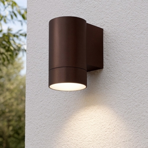 Applique da esterno gea luce cilindro marrone