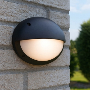 Applique da esterno monza nera anti corrosione top light ip66