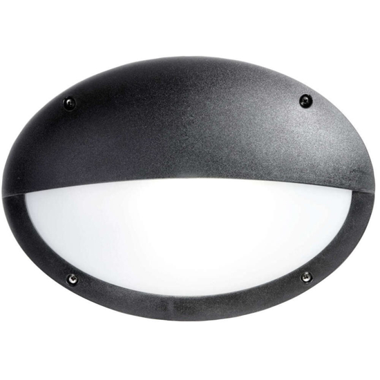 Applique da esterno monza nera anti corrosione top light ip66