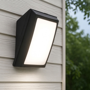Top light siena applique nera per esterni ip66