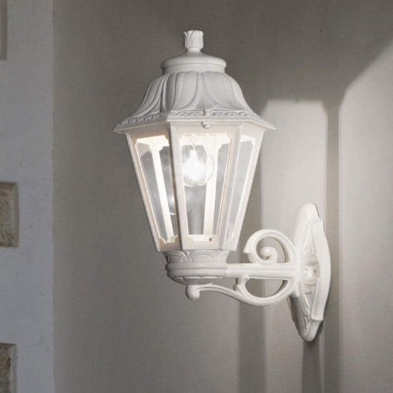 Ideal lux applique da esterno dafne ap1 big lanterna bianca