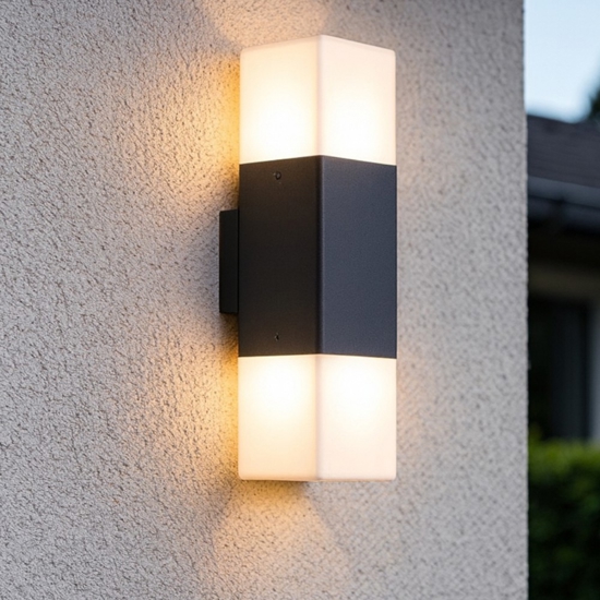 Applique per esterno moderna antracite quadrata Applique per esterno moderna antracite quadrata