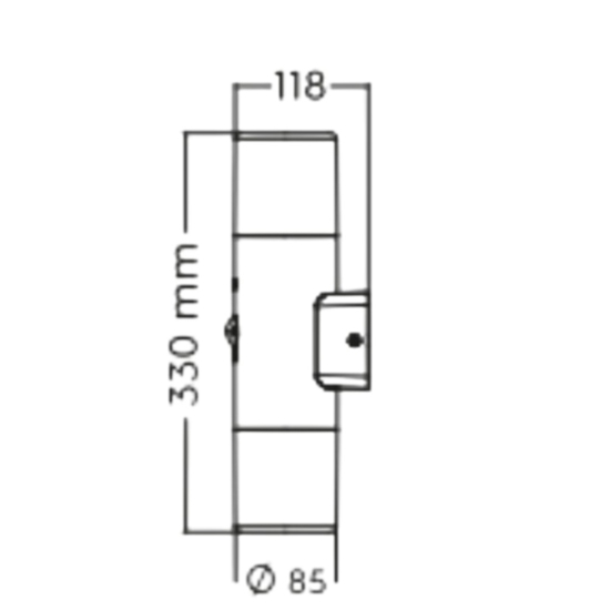 Applique per esterno con sensore movimento nera moderna Applique per esterno con sensore movimento nera moderna