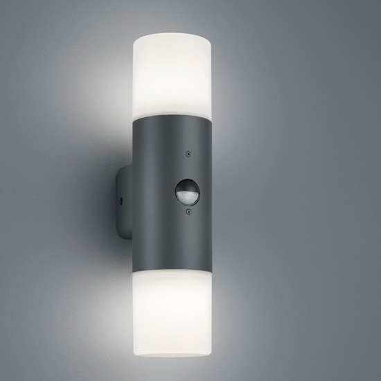 Applique da esterno moderna antracite con sensore di movimento Applique da esterno moderna antracite con sensore di movimento
