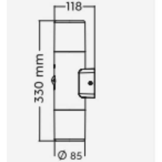 Applique da esterno moderna antracite con sensore di movimento Applique da esterno moderna antracite con sensore di movimento