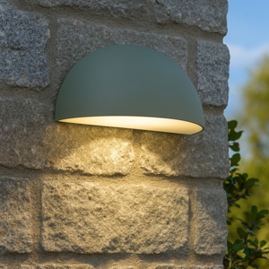 Applique da esterno moderna h14 cm ip44 verde