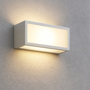 Isyluce deco applique da esterno led 18w 3000k bianca moderna