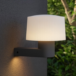 Applique per esterno grigio scuro moderna