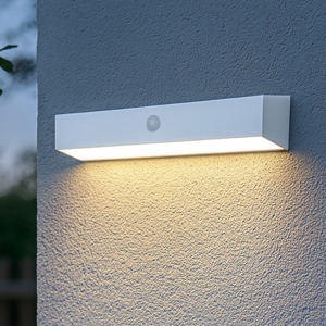 Applique bianca da esterno led 6w sensore di movimento