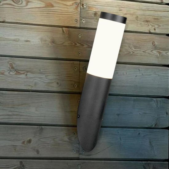 Applique per esterno ip44 h39 cm nera opaca Applique per esterno ip44 h39 cm nera opaca