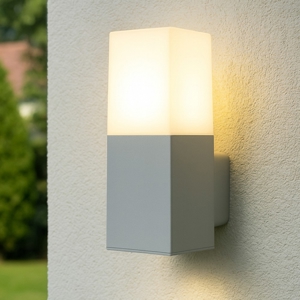 Applique da esterno grigio alluminio moderna led 7w 4000k ip65
