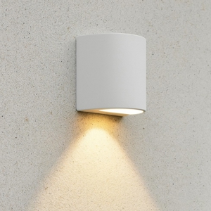 Applique da esterno aosta bianca anti corrosione top light ip55