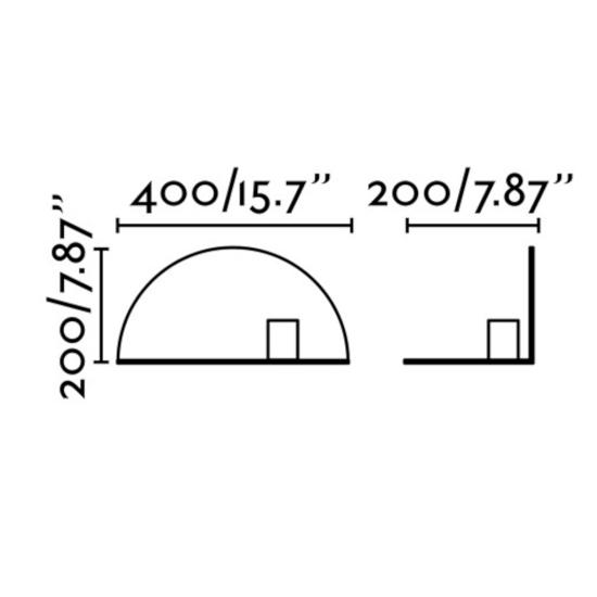 Applique con mensola per comodino camera da letto nero moderna
