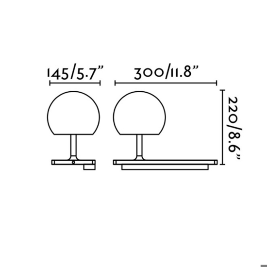 Applique multifunzione per comodino camera da letto lato destro caricatore wireless usb