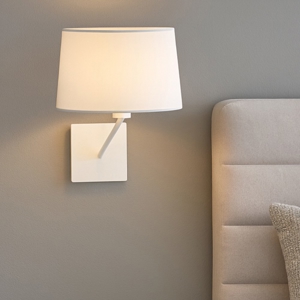 Applique bianco per comodino camera da letto hotel moderna