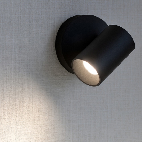 Applique led 11w 3000k orientabile linea light bart s nero Applique led 11w 3000k orientabile linea light bart s nero