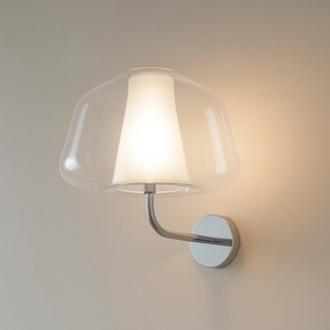 Lampada da parete in vetro trasparente toplight