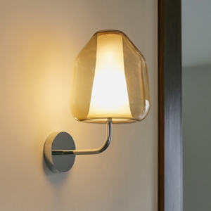 Applique da parete ambra toplight per soggiorno vetro