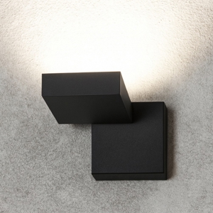 Toplight up applique lampada da parete marrone moderna