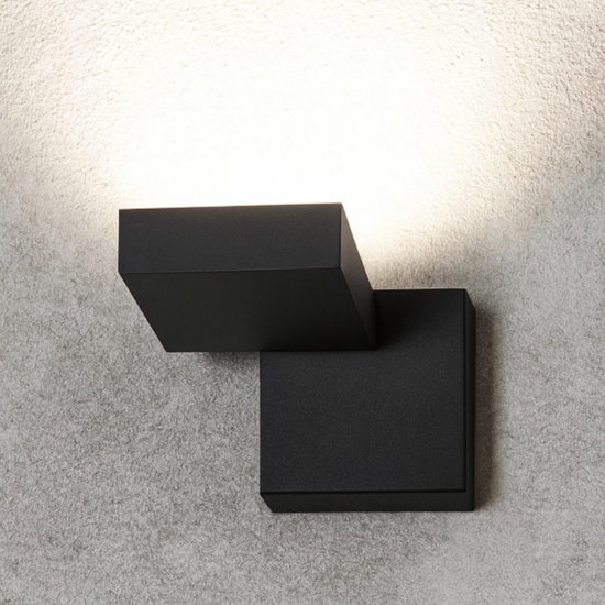 Toplight up applique lampada da parete marrone moderna