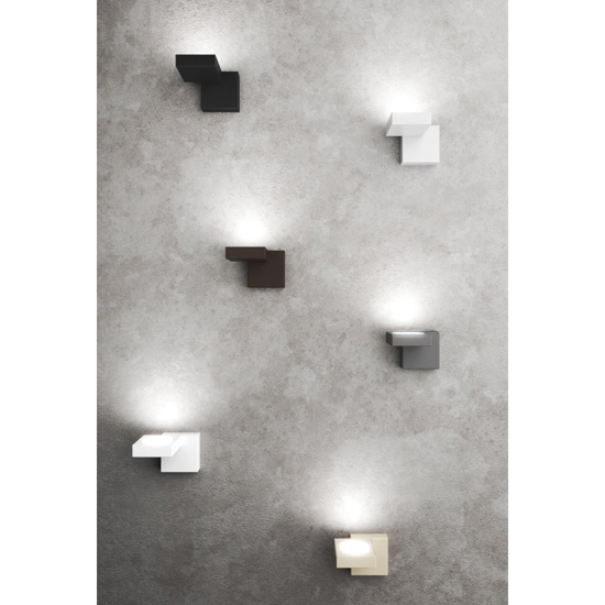 Toplight up applique lampada da parete marrone moderna