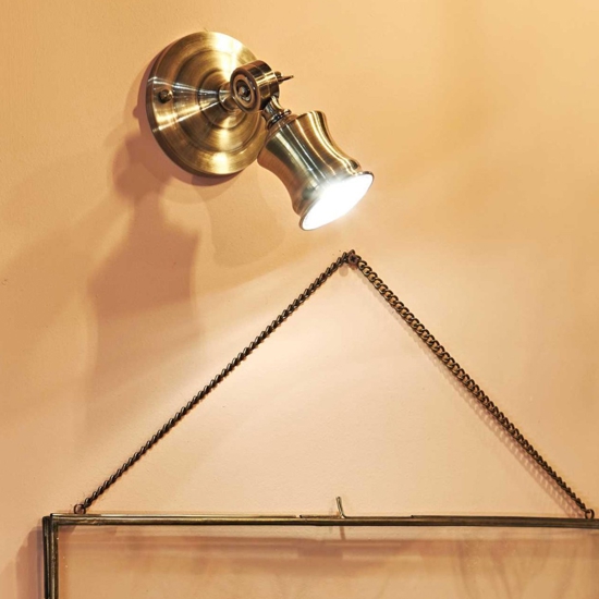 Barber ap1 ideal lux applique snodato brunito gu10 3000k Barber ap1 ideal lux applique snodato brunito gu10 3000k