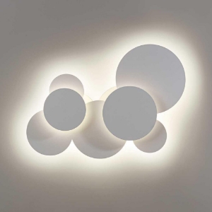 Ideal lux cloud pl d74 grande applique moderna design led 46w 3000k