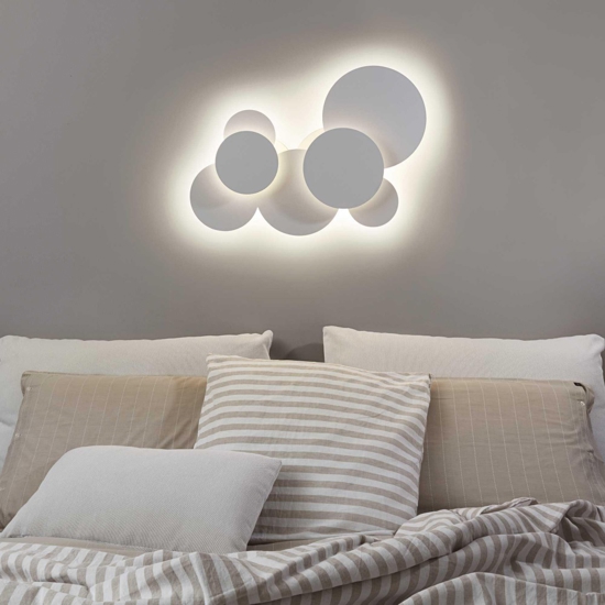 Ideal lux cloud pl d74 grande applique moderna design led 46w 3000k