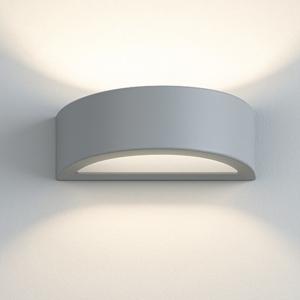 Applique di gesso grigio curvo moderna