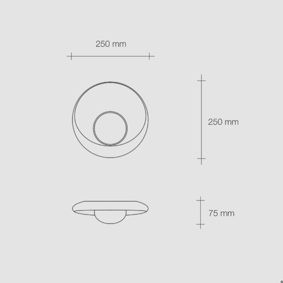 Applique di gesso bianca moderna design sforzin pitane diffusore in vetro