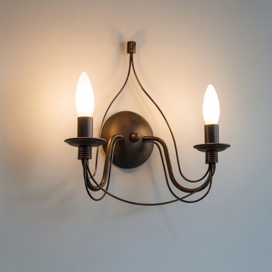 Corte ap2 applique metallo ruggine ideal lux per salotto Corte ap2 applique metallo ruggine ideal lux per salotto