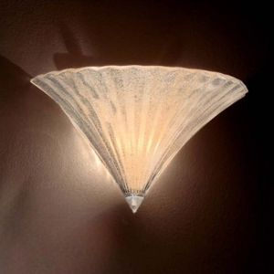 Santa ap1 big applique stile vetro sfaccettato decorato oro ideal lux