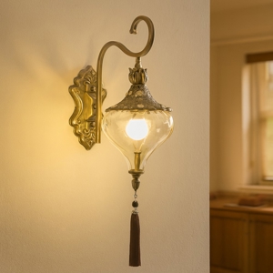 Harem ap1 ideal lux applique da parete brunito con cristalli