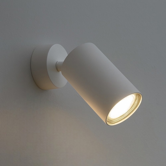 Dynamite pl1 ideal lux applique da parete orientabile bianco