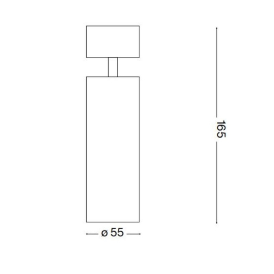 Dynamite pl1 ideal lux applique da parete orientabile bianco