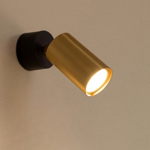 Ideal lux dynamite pl1 applique oro ottone spot orientabile