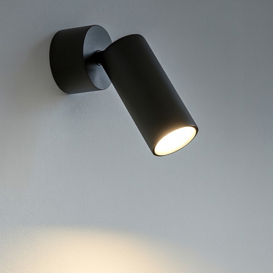 Applique led orientabile nero 10w 3000k isyluce focus slim Applique led orientabile nero 10w 3000k isyluce focus slim