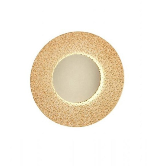 Applique rotonda ondaluce ap candy vetro ambra moderna led 6w 3000k