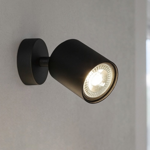 Toplight applique da parete con spot orientabile nero