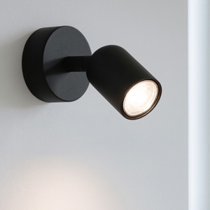 Applique da parete orientabile nero toplight