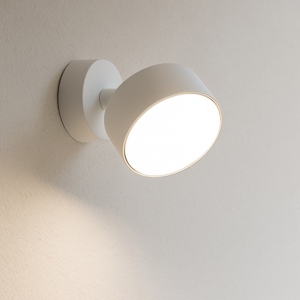 Toplight applique da parete con spot orientabile bianco