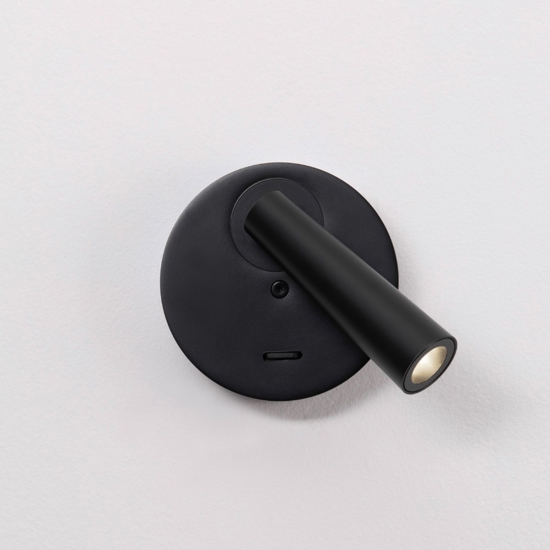 Applique nero per camera da letto led 3000k moderno orientabile